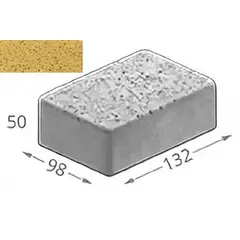 Брусчатка бетонная двухслойная 50х98х132 1-А-1310-321 Forester