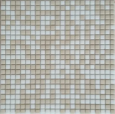 Мозаика стеклянная Vanilla 315х315 бежевая Bonaparte mosaic